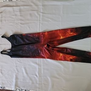 OOAK Blackmilk Inferno Lava Catsuit XS